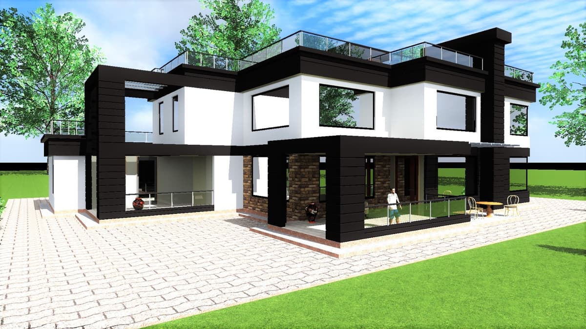 Construction team at work